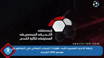 رابطة الأندية المصرية تشدد عقوبات السباب الجماعي على الجماهير في موسم 2025 الجديدة